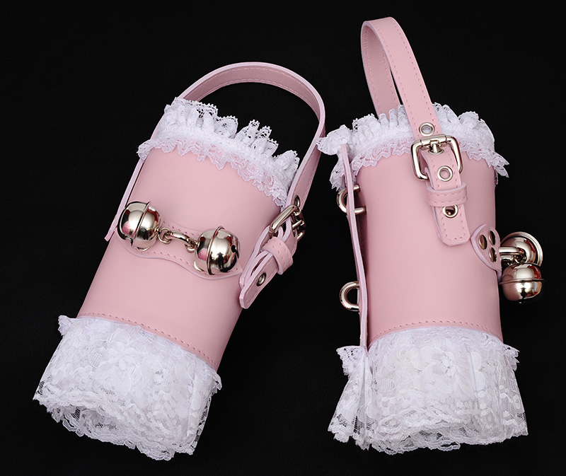 extreme shoe locks leather pink 5