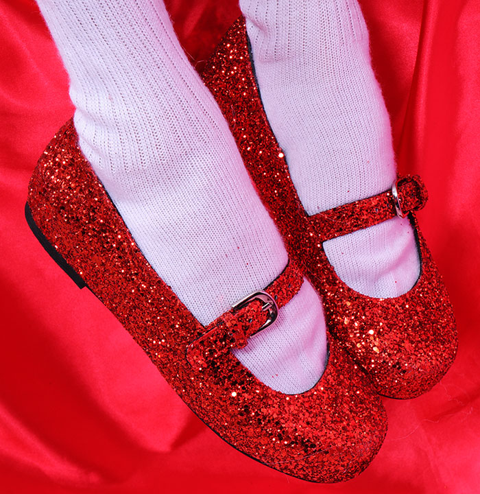 mary jane shoes sparkling red