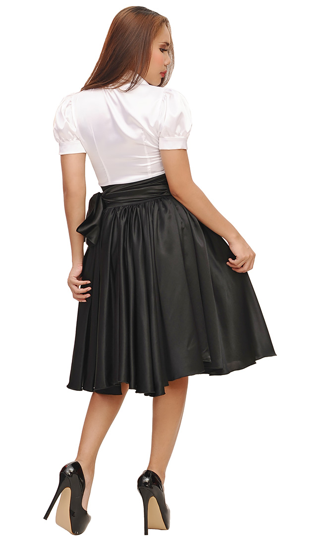 valentina flowing satin skirt 02